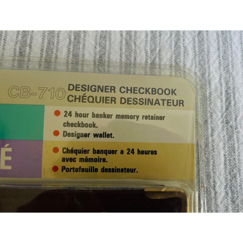 Vintage Aurora CB-710 Instant Checkbook Banker Calculator Designer Wallet WORKS! - Picture 5 of 7
